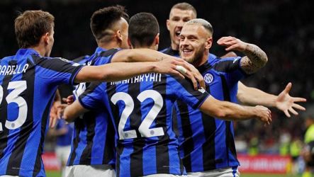 Selebrasi skuad Inter Milan