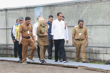 Presiden Jokowi saat kunker di Serang, Banten. Foto : Setpres