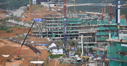 Pembangunan kawasan Pusat Pemerintahan di IKN. Foto : Ist