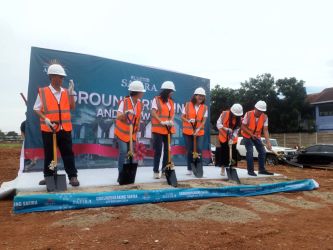 Ground breaking Cluster Safira, Aryana Karawaci Tangerang, Jumat (23/02/2024). (tangselpos.id/lim)