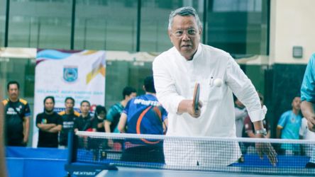 Kejuaraan Tenis Meja Organisasi Perangkat Daerah (OPD) Cup Kota Tangerang Selatan. (tangselpos.id/irm)