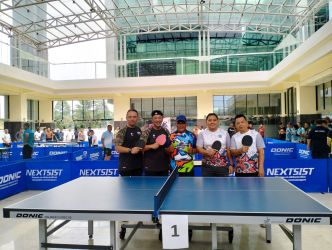 Kejuaraan Tenis Meja Organisasi Perangkat Daerah (OPD) Cup Kota Tangerang Selatan di Puspemkot Tangsel, Jumat (23/2/2024). (tangselpos.id/rmn)