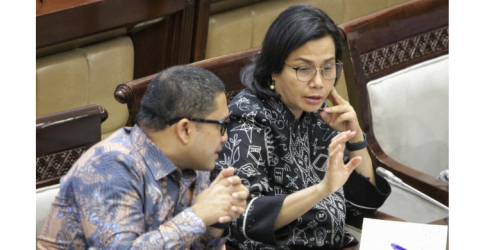 Menkeu Sri Mulyani saat rapat dengan Komisi XI DPR RI. Foto : Ist