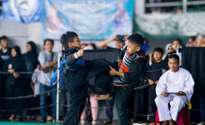 Dokumen Pertarungan pencak silat Bocil Championship 2023 yang diselenggarakan ISPI Tangsel.(dra)