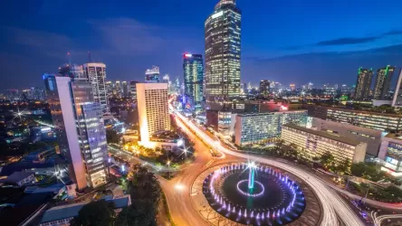 Jakarta di malan hari. Foto : Ist