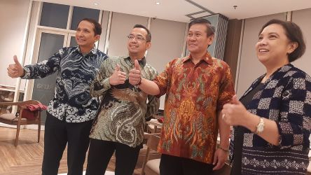 Jajaran manajemen Paramount Land saat berbuka bersama dengan media sekaligus memaparkan program di tahun 2024. Foto : Ist