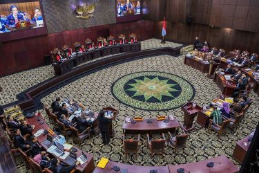 Suasana sidang di MK. Foto : Ist