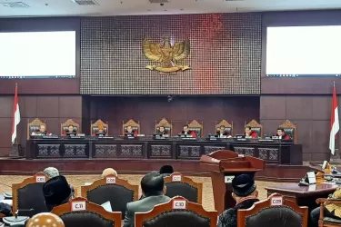 Suasana sidang di MK. Foto : Ist