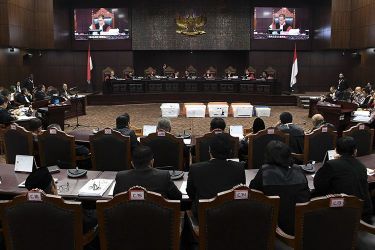 Suasana sidang di MK. Foto : Ist