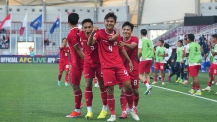 Selebrasi skuad Indonesia U-23. Foto : Ist