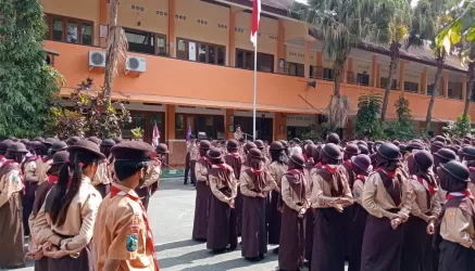 Kegiatan Pramuka di sekolah. Foto : Ist