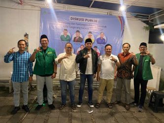 GP Ansor Tangsel gelar kegiatan diskusi publik terkait Pilkada Tangsel, Sabtu (11/5).(dra)