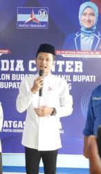 Iing Andri Supriadi, bakal calon Bupati Pandeglang.(Ari Supriadi-Tangsel Pos)