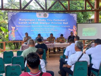 Kampung Ekowisata Keranggan, Kecamatan Setu menerima kunjungan dari camat, perbekel, dan lurah se-Kabupaten Gianyar, Provinsi Bali.(dra)