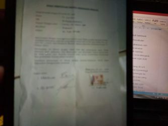 Surat pernyataan IK yang mengklarifikasi dugaan pencabulan oleh oknum pimpinan ponpes berinisial Z alias Od.(Istimewa)