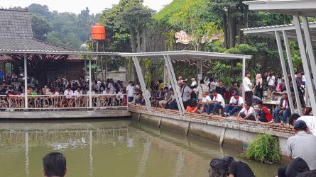 Disnaker Tangsel Gelar Berbagai Lomba Menarik di Lubana Sengkol, Rabu (1/5/2024). (tangselpos.id/rmn)