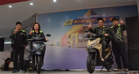 All New Honda BeAT resmi diperkenalkan PT WMS ke publik.(ist).