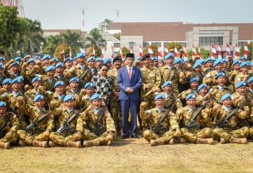 Pasukan perdamaian Garuda. Foto : Ist