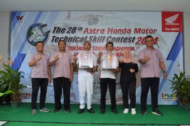Pemenang kontes tehnikal skill di SRP, Jatake, Kota Tangerang.(ist).