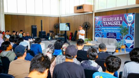 Pilar Daga Ichsan ajak Kolobirasi para pelaku ekonomi kreatif Tangsel.(dra)