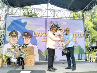 Hari Lingkungan Hidup Sedunia kali ini, yang dihelat di Universitas Pembangunan Jaya (UPJ), Sabtu (22/6/2024). (tangselpis.id/irm)