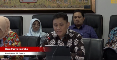 Komisioner BP Tapera Heru Pudyo saat konferensi pers. Foto : Ist