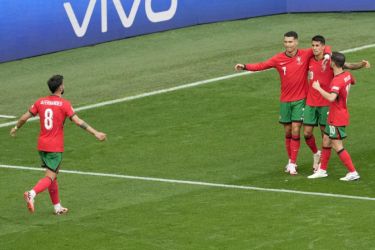 Selebrasi skuad Portugal. Foto : Ist