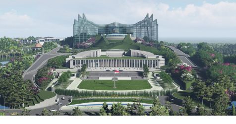 Komplek Istana di IKN. Foto : Ist