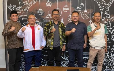 Suasa pertemuan pimpina PKS Tangsel dengan Gerindra Tangsel jelang Pilkada Kota Tangsel.(dra)