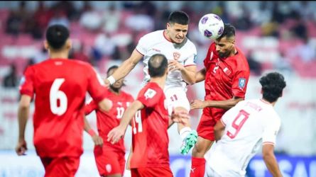 Laga Timnas Indonesia vs Bahrain. Foto : Ist