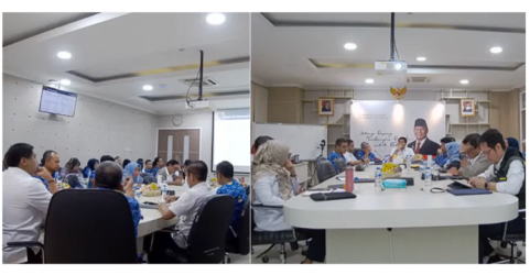 Suasana rapat di kantor Kementerian PKP. Foto : Ist