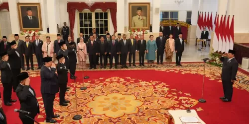 Pelantikan Menteri Kabinet Merah Putih oleh Presiden Prabowo. Foto : Ist