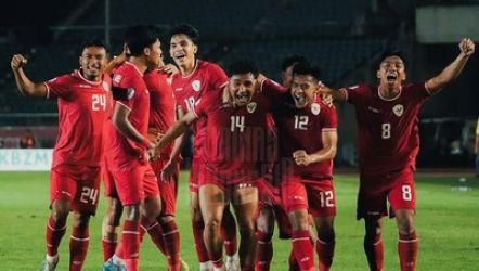 Selebrasi timnas asuhan STY usai mengalahkan Myanmar. Foto : Ist