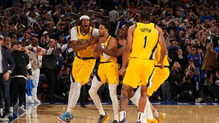 Selebrasi tim Indiana Pacers. Foto : Ist