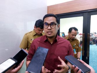 Wakil Wali Kota Tangsel, Pilar Saga Ichsan saat menyampaikan kenaikan angka stunting di Tangsel, Senin (30/6)