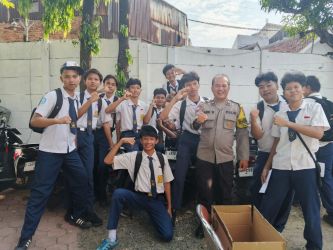 Polres Tangsel kembali lakukan sosialisasi Cetar ke para pelajar,  seperti pelajar SMPN 16 Kota Tangsel.