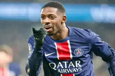 Ousmane Dembele bomber PSG. Foto : Ist