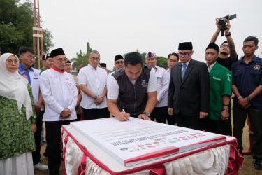 Yayasan Rumah Anak Pancasila peringati Hari Lahir Pancasila di Alun-Alun Pondok Aren. Foto : Idral/TP