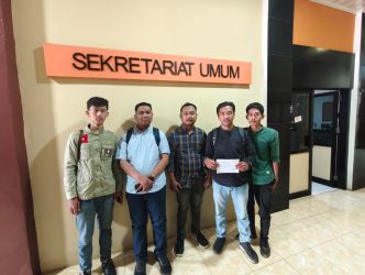 DPW JPMI Banten  melapokran CV. GSM ke Polda Banten atas dugaan pencemaran lingkungan.(Istimewa)
