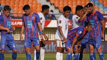 Laga Port FC vs Dewa United. Foto : Ist
