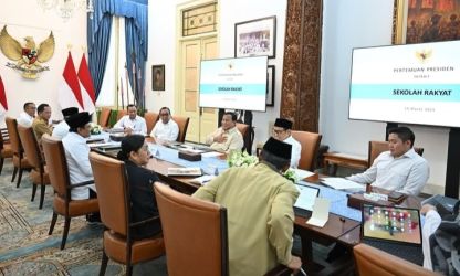 Rapat Sekolah Rakyat dipimpin Presiden Prabowo. Foto : Ist