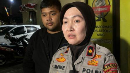 Kapolsek Pondok Aren, Kompol Anne Rose Asrippina saat konferensi pers. Foto : Ist