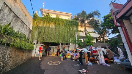 Kondisi rumah Menteri Sri Mulyani. (Ist)