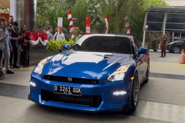 Salah satu mobil yang telah disita dari OTT KPK pada kasus ex Wamenaker Noel. Foto : Ist