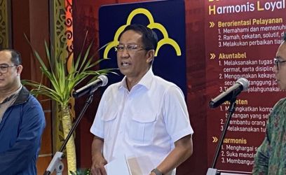 Menteri Hukum Supratman Andi Agtas saat konferensi pers. Foto : Ist