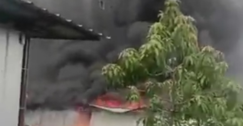 Kebakaran Gudang oli di Jalan Brigjen Katamso, RT.10/RW.06, Kelurahan Slipi, Kecamatan Palmerah, Jakarta Barat. Foto : Ist