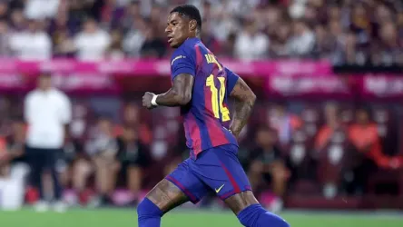 Pahlawan Barcelona Marcus Rashford. Foto : Ist