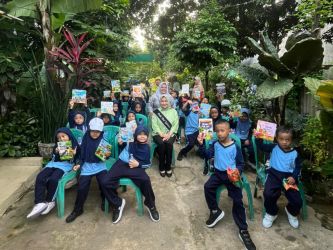 Mengenal dan Mencintai Tanaman Herbal Sejak Dini di Toga Margajaya, Kelurahan Pakulonan, pada Kamis (9/10). (Ist)