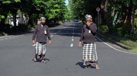 Suasana Bali diwaktu Hari Nyepi 2025.  Foto : Ist