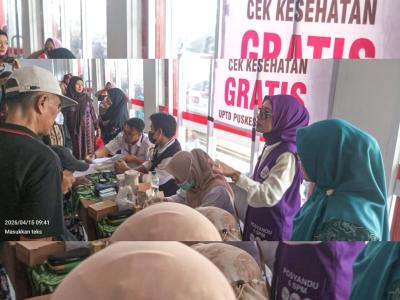 Launching intervensi serentak di Posyandu UPTD Puskesmas Cikulur, Gedung KDMP Desa Curugpanjang, Kecamatan Cikulur, Rabu (15/4/2026). (tangselpos.id/rie)